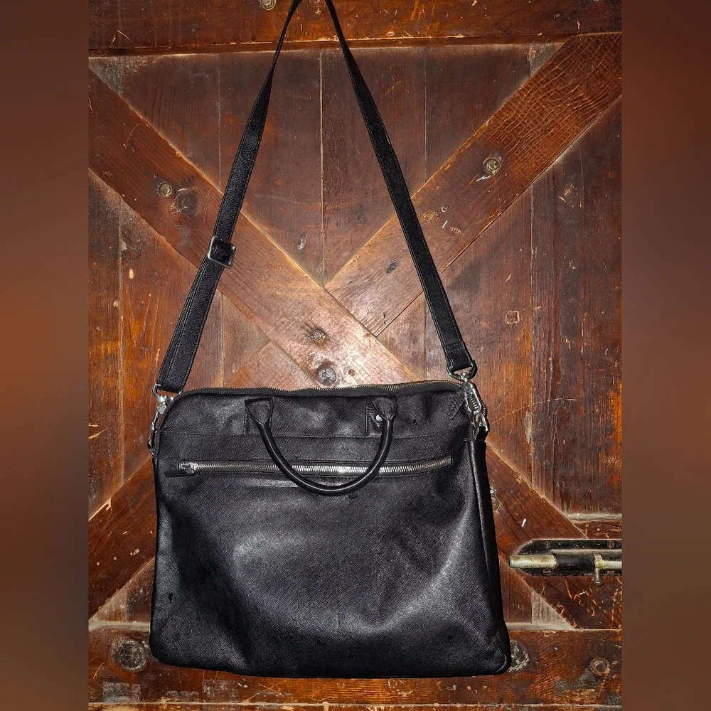 Elegant Black Laptop Bag for Men
